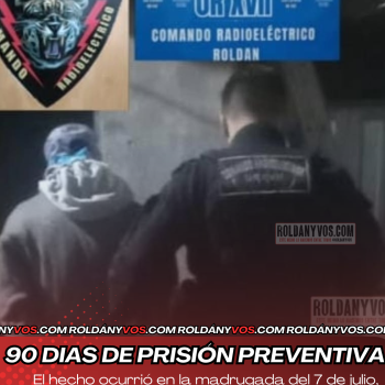 Fue imputado por el robo a un minimarket en Roldán y estará 90 días preso
